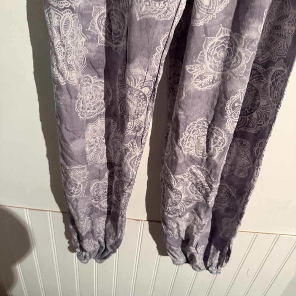 Lotus Luna Harem Pants Small Pants Boho Festival Mandala Smocked Jogger Travel - Picture 3 of 4